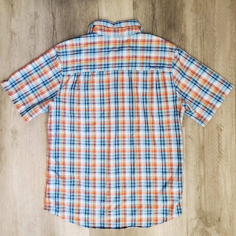 Marmot Men's Short Sleeve Lightweight Flannel Sz S - Picture 2 of 8